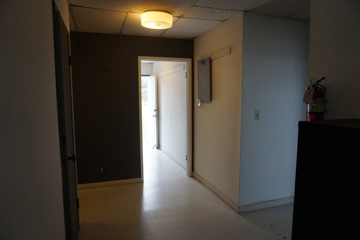 interior building D door