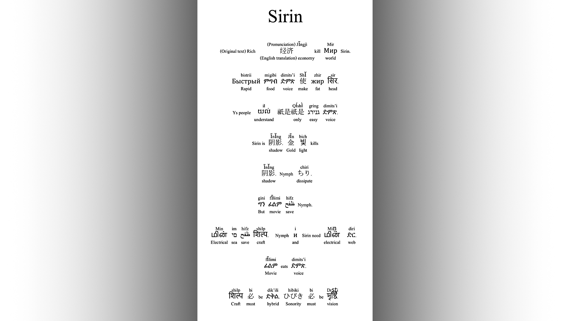 Sumio Kobayashi - Sirin sound poem